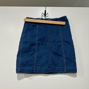 Mini Free People Jean Skirt